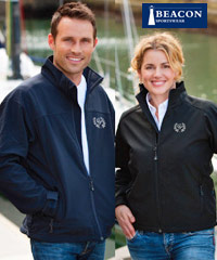 A superb quality Corporate Jacket by Beacon Sportswear. Style Mens, Perkins and Ladies, Libby. Sample inspection service is available. One of our best selling jackets for business, or sporting clubs. The jackets look fantastic when embroidered with your company logo. The Perkins and Libby Jacket has been one of our best selling jackets for 3 years. The Soft Shell, Three Layer fabric is water and wind repellant, breathable, flexible and comfortable.Available in Navy and Black. For all the details and to arrange and inspection of this product please call Renee Kinnear or Shelley Morris on FreeCall 1800 65 990.