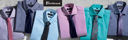 Boulevard Business Wear includes a unique range Mens and Ladies Shirt and Accessories for business uniforms and outfits. The Shirts include Checks, Stripes, Solid Colours, 100% Cotton and Cotton Rich Shirts. For all the details the best idea is to call Renee Kinnear or Shelley Morris on FreeCall 1800 654 990.