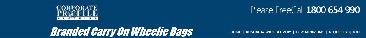 Branded Carry On Wheelie Bags