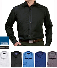 Cafe Slim Fit Shirt #1520L With Logo Service. Also available in regular Career Fit #1272L. Regular collar, adjustable cuffs and a silk protein finish for lasting comfort. High performance fabric is Easy To Iron, 35% Cotton 65% Polyester with Silk Protein Finish. Available in 5 Colours.  For all the details and to arrange a Sample for Inspection please call Renee Kinnear or Shelley Morris on FreeCall 1800 654 990.