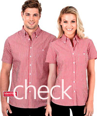 Check-Shirts_Identitee-#W46-Five Colours with Logo Sewrvice, Corporate.com.au