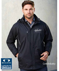 Core Industry Jackets #J236ML with Logo Service. Showerproof Jacket, lined with microfleece for warmth. 5 colour combinations. Unisex sizes from XXS-5XL. The #J236ML is also popular with football and winter sports clubs. Biz Collection. Great Brand. Great Price. For all the details please FreeCall 1800 654 990. 