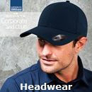 Premium Sports Caps for Company and Clubs with excellent Australian embroidery service. Available in Black, Navy, Blaze Orange, Harbour Blue, White, and Chrome. Also Contrast Tech Cap #SC1075. 