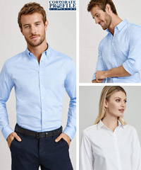 Impressive smart casual looks, a Cotton Shirt for Company and Clubs. Available White and Oxford Blue. No Pocket Style #S016ML and Ladies #S016LL . Enjoy the comfort of Premium 97 percent Cotton with Stretch fabric. Mens Sizes XS-5XL and Womens 6-26 Long and Short Sleeve. For details FreeCall 1800 654 990.