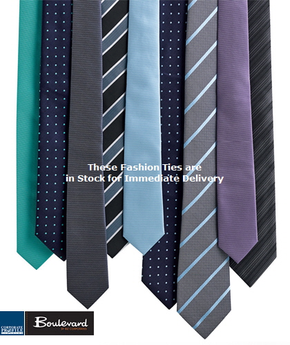 A range of 5 Mens Ties for Corporate Wear. Includes Contrast Stripe #99102 , Mens Slim Tie #99104, Mens Spot Tie #99100, Wide Contrast Striipe Tie #99102 and Mens Self Stripe Tie #99101. We also provide Custom Order Corporate Ties, Club Member Ties. For details the best idea is to call Renee Kinnear or Shelley Morris on FreeCall 1800 654 990