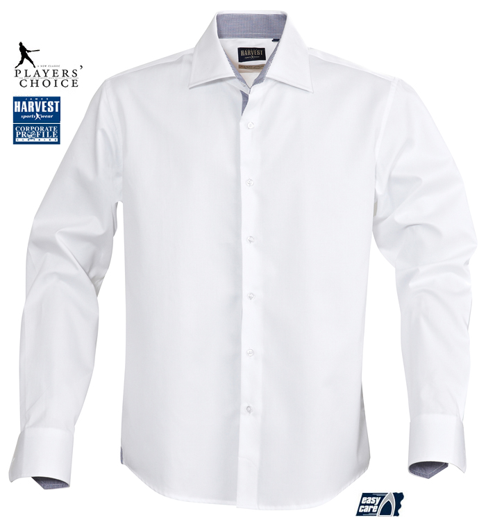 Crisp White Cotton Shirt #2113030 BALTIMORE With Logo Service, Mens and Womens, 100% Combed Cotton, available White, Black, Navy, Light Blue. Players Choice Range. Wear anytime, relaxed or business. Impressive for staff uniforms, special events and Member and Supporter Merchandise. Corporate Sales FreeCall 1800 654 990