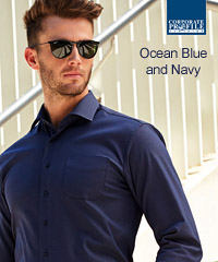 Navy Ocean Blue Shirt #M7400L With Logo Service 200px