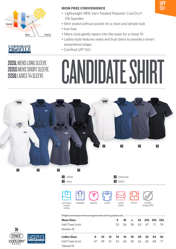 Stencil Cool Dry Shirt #2035L Mens With Logo Service Product Details 600px