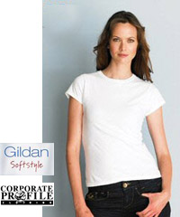 Gildan Softstyle White T-Shirt #64000 and Ladies #64000L With Printing Service. 18 colours available in Mens #64000 and Ladies #64000L styles. Contemporary styles for promotional, education and sport industry requirements. Gildan Corporate T-Shirt Distributor: FreeCall 1800 654 990