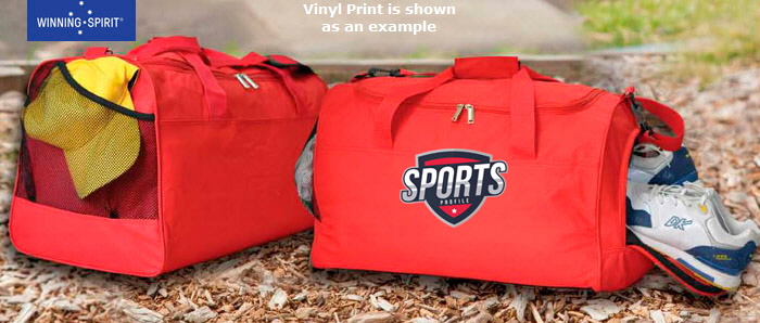Red Sports Bag #B2000 Best in Bags With Logo Service