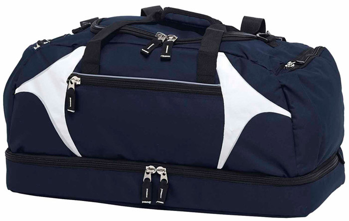 63cm Navy White Sports Bag #BSPS With Logo Service 700px