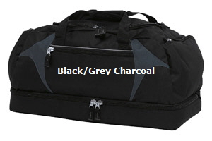 Top quality Black-Grey Charcoal Sports Bag #BGSB  for Australian Sports Clubs