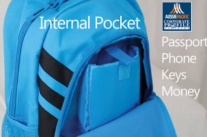 Backpack #4000 with Internal Pocket for Keys Phone Passport etc Call Free 1800 654 990