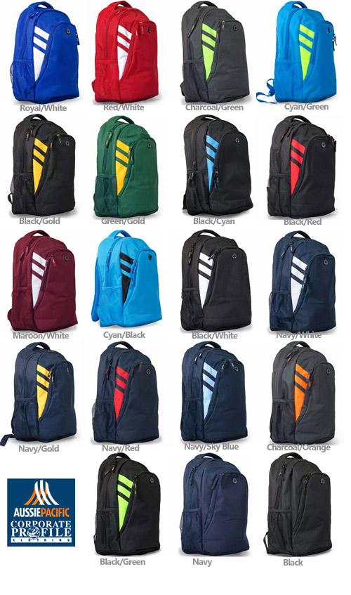 An exciting range of Backpacks #4000 and Sports Bags #4001 with logo service has arrived right on time to prepare for your Winter Sporting Club merchandise. The Bags are our top pick for local AFL Aussie Rules, NETBALL, Rugby League, Soccer, Basketball, Gym & Fitness Industry, School Sports etc. 