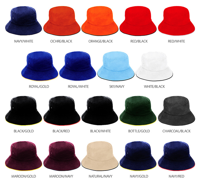 Bucket Hats for Your Logo AH695 Product Colours700px