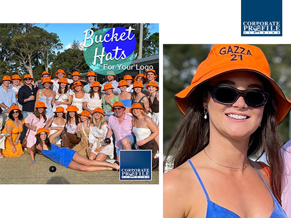 Give you next event a boost with colourful Bucket Hats! Available in twenty cool colours for company events, golf days, sports and special events. Sizes SM/MED and LGE/XL. Long lasting value, excellent embroidery or prints available. Corporate Profile Clothing FreeCall 1800 654 990