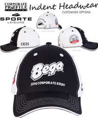 Corporate Custom Order Caps and Hats Service for Business and Sport industry. Selection of Premium Headwear from Sporte Leisure Range, includes 3D Embroidery, Rear Embroidery, Peak Embroidery, Custom Inside Taping, Off Centre Embroidery, Heat Transfer for Intricate Logo's, Custom Labels and Tags. Corporate Enquiry FreeCall 1800 654 990