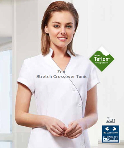 Tunic-Zen-#H134LS-With-Logo-Service-White-with-Silver-420px