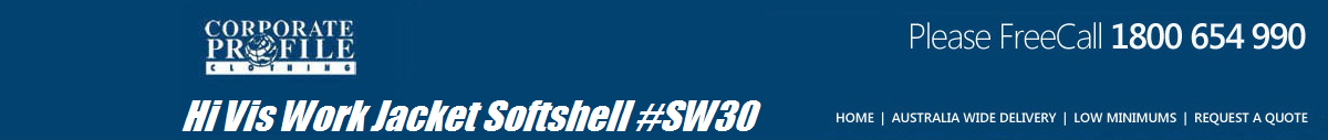 Hi Vis Work Jacket Softshell #SW30