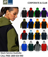 Matching Hoodies and Polo's in 18 colour combinations. New release Hoodies are also available in Kids sizes for Schools and Teamwear #3530. High performance 80% cotton hoodie with superb embroidery or printing for your logo. Corporate Profile Clothing Freecall 1800 654 990