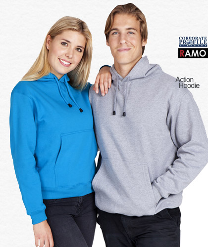 Printed Hoodies, the Ramo brand Kangaroo Pocket Hoodie #TP212H is available in 22 plain, solid colours. We can assist with top notch printing and embroidery for your logo. The fleece is comfortable mid weight suitable for all year wear. One of best selling Hoodies in Australia. Enquiry Call Free 1800 654 990