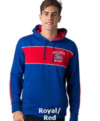 BeSeen-Hoodie-Royal-Red-White-with-logo-200px