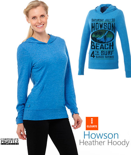 Howson Knit Hoody #18732 and Womens #98732 Olympic Blue With Infusion Print