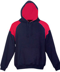 Navy-Red Hoodie #F303HP_With Logo Print Service 200pxa