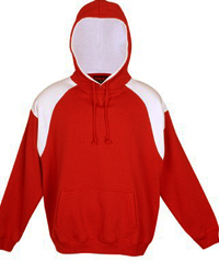 Red-White Hoodie #F303HP_With Logo Print Service 200px