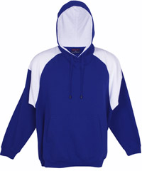 Royal-White Hoodie #F303HP_With Logo Print or Embroidery 200px
