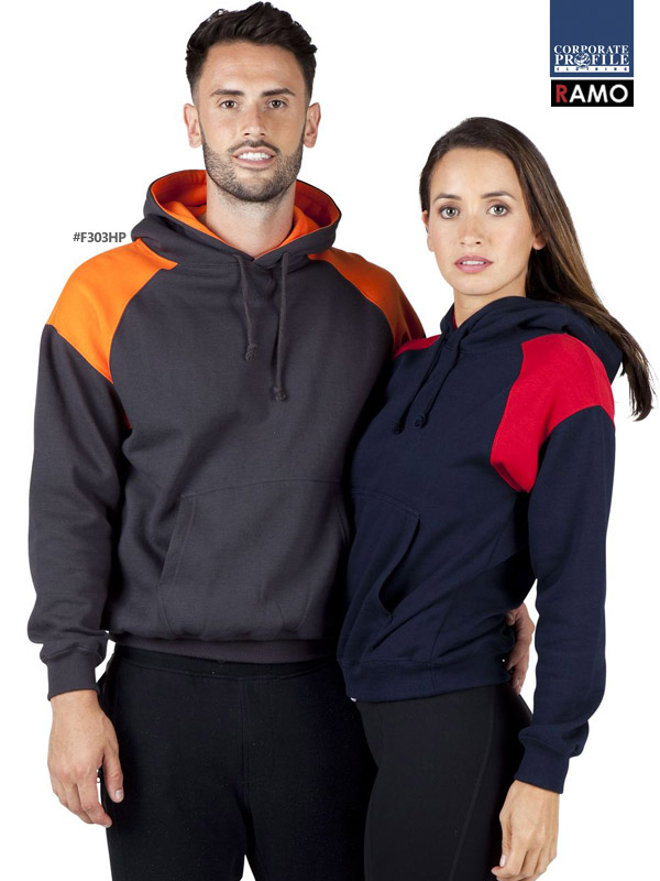 Shoulder Panel Hoodie #F303HP and Womens #F303UN With Logo Service 600px
