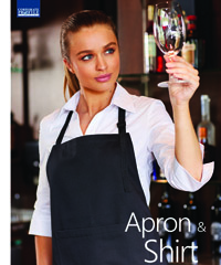 Black Bar Aprons #AP03 Hospitality Corporate Uniforms Apron with Logo Service 420px