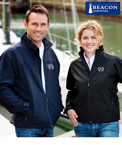 Inspect a Sample of these best quality Corporate Soft Shell Jackets by Beacon Sportswear Mens #Perkins #Libby- with Logo Embroidery Service. Enquiries Renee Kinnear or Shelley Morris on FreeCall 1800 654 990