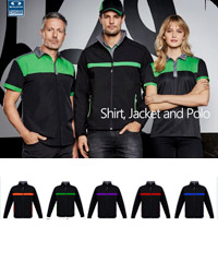 Black-Green Corporate Jacket #J510M Polo and Work Shirt With Logo Service 200px