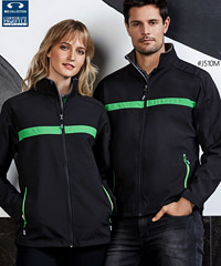 Black-Green Corporate Jacket #J510M With Logo Service 200px