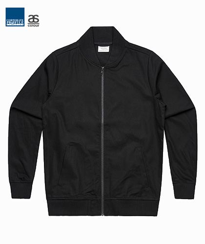 Bomber Jacket for Corporate Wear #5506 Black with Logo Service 420px