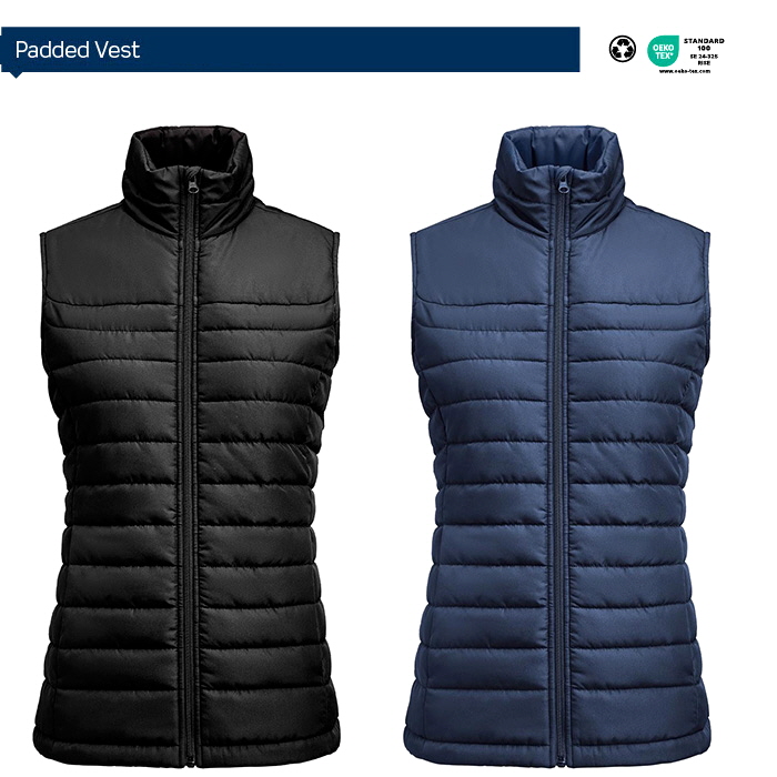 Corporate Padded Vest #JH135W Black and Navy Style 0005