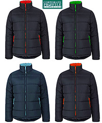 Corporate Puffer Jacket #3ACJ Company Colours with Logo Service 200px