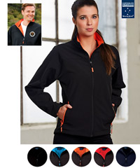Versatile range of Softshell Jackets for Corporate, Business and Clubs. Plain Solid Navy, Black and company colour combinations in Black/Red, Black/Orange, Black/Cyan Blue. Mens and Ladies. Comfortable fit, contemporary retail styled. Enquiries Corporate Profile Clothing FreeCall 1800 654 990