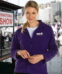 Purple Fleece Jackets with Logo Service