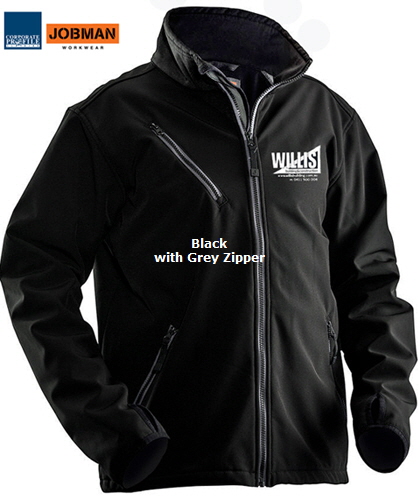 Soft Shell Jacket #1201 Black (9900) With Logo Service 420px