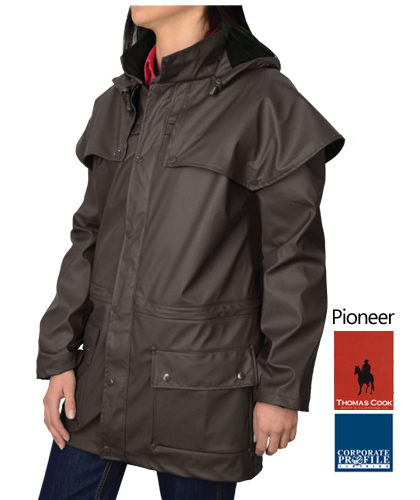 Pioneer-Raincoat-#TCP1714041-With-Logo-Service-Dark-Brown-Raincoat