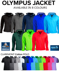 Outstanding Corporate Profile Mens #1513 and Womens #2513 Softshell jackets with beautiful  Logo Service. Company and Club Colours. Includes Red, Green, Cyan Blue, Royal, Navy, Black and Slate Grey. Top performance fabric, womens jacket has a shaped tail for added warmth. Includes a hood. Bonded fleece on the inside for snug warmth. WP3000 BP3000. Also available in Kids for long lasting School Uniforms and Junior Sports Clubs. Enquiries Free Call 1800 654 990