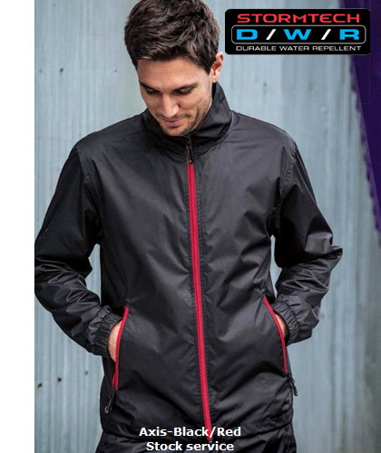 Stormtech Mens Axis Jacket-Black-Red