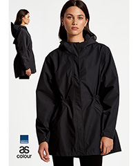 Perfect for company events. Black with waterproof zips, dome closure at CF and sleeve cuffs. Has an internal cinch cord at waist and a hood. Sizes XS-XL. Excellent embroidery service for your logo at Corporate Profile Clothing FreeCall 1800 654 990
