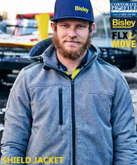 Flex and Move range by Bisley Work Jacket with Waterproof rating 10,0000mm. H20 showerproof with Silver infrared thermal lined Mesh Body for warmth . Multi functional waterproof zip pockets incl two hand warmer pockets. Shaped built in hood with collar stand with adjustable cord for protection and Chin Guard zip. Colour Charcoal Marle, Sizes XS-6XL. Corporate Profile Clothing FreeCall 1800 654 990