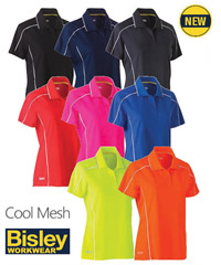 Outstanding uniform polo's company colours Black, Navy, Charcoal, Red, Pink, Royal, Yellow and Orange. All with Reflective Piping. Mens and Womens Large range of sizes. Lightweight and Breathable. Shoulder to Sleeve panel with reflective piping. Corporate Profile Workwear FreeCall 1800 654 990