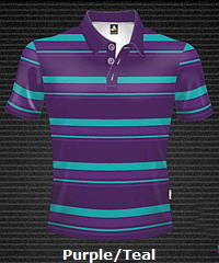 Purple-Teal-Club-Stripe-Polo-Shirt-#8296