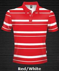 Red-White-Club-Stripe-Polo-Shirt-#8296