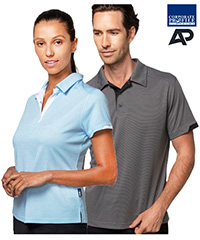 An impressive range of Melange Polo colours for Company and Business Uniforms. Notice the contrast button panel and sleeve panel feature. Soft, melange fabric provides lasting comfort and a contemporary relaxed style. Enjoy a professional appearance with excellent embroidery or printing of your logo. Black Marle, Light Grey, Slate, Army Green, Light Blue. Corporate Profile Clothing 1800 654 990